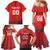 Custom Switzerland Football Family Matching Mermaid Dress and Hawaiian Shirt Red Crosses Go Champions