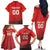 Custom Switzerland Football Family Matching Off The Shoulder Long Sleeve Dress and Hawaiian Shirt Red Crosses Go Champions