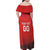 Custom Switzerland Football Family Matching Off Shoulder Maxi Dress and Hawaiian Shirt Red Crosses Go Champions