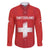 Custom Switzerland Football Family Matching Puletasi and Hawaiian Shirt Red Crosses Go Champions