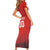 Custom Switzerland Football Family Matching Short Sleeve Bodycon Dress and Hawaiian Shirt Red Crosses Go Champions