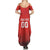 Custom Switzerland Football Family Matching Summer Maxi Dress and Hawaiian Shirt Red Crosses Go Champions