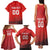 Custom Switzerland Football Family Matching Tank Maxi Dress and Hawaiian Shirt Red Crosses Go Champions