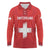 Custom Switzerland Football Long Sleeve Polo Shirt Red Crosses Go Champions