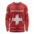 Custom Switzerland Football Long Sleeve Shirt Red Crosses Go Champions