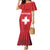 Custom Switzerland Football Mermaid Dress Red Crosses Go Champions