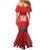 Custom Switzerland Football Mermaid Dress Red Crosses Go Champions