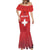 Custom Switzerland Football Mermaid Dress Red Crosses Go Champions