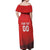 Custom Switzerland Football Off Shoulder Maxi Dress Red Crosses Go Champions