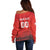 Custom Switzerland Football Off Shoulder Sweater Red Crosses Go Champions