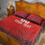 Custom Switzerland Football Quilt Bed Set Red Crosses Go Champions