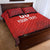 Custom Switzerland Football Quilt Bed Set Red Crosses Go Champions