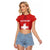 Custom Switzerland Football Raglan Cropped T Shirt Red Crosses Go Champions