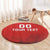 Custom Switzerland Football Round Carpet Red Crosses Go Champions