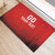 Custom Switzerland Football Rubber Doormat Red Crosses Go Champions