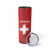 Custom Switzerland Football Skinny Tumbler Red Crosses Go Champions