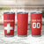 Custom Switzerland Football Tumbler Cup Red Crosses Go Champions