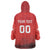 Custom Switzerland Football Wearable Blanket Hoodie Red Crosses Go Champions