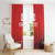 Custom Switzerland Football Window Curtain Red Crosses Go Champions