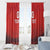 Custom Switzerland Football Window Curtain Red Crosses Go Champions