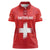 Custom Switzerland Football Women Polo Shirt Red Crosses Go Champions