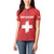 Custom Switzerland Football Women Polo Shirt Red Crosses Go Champions