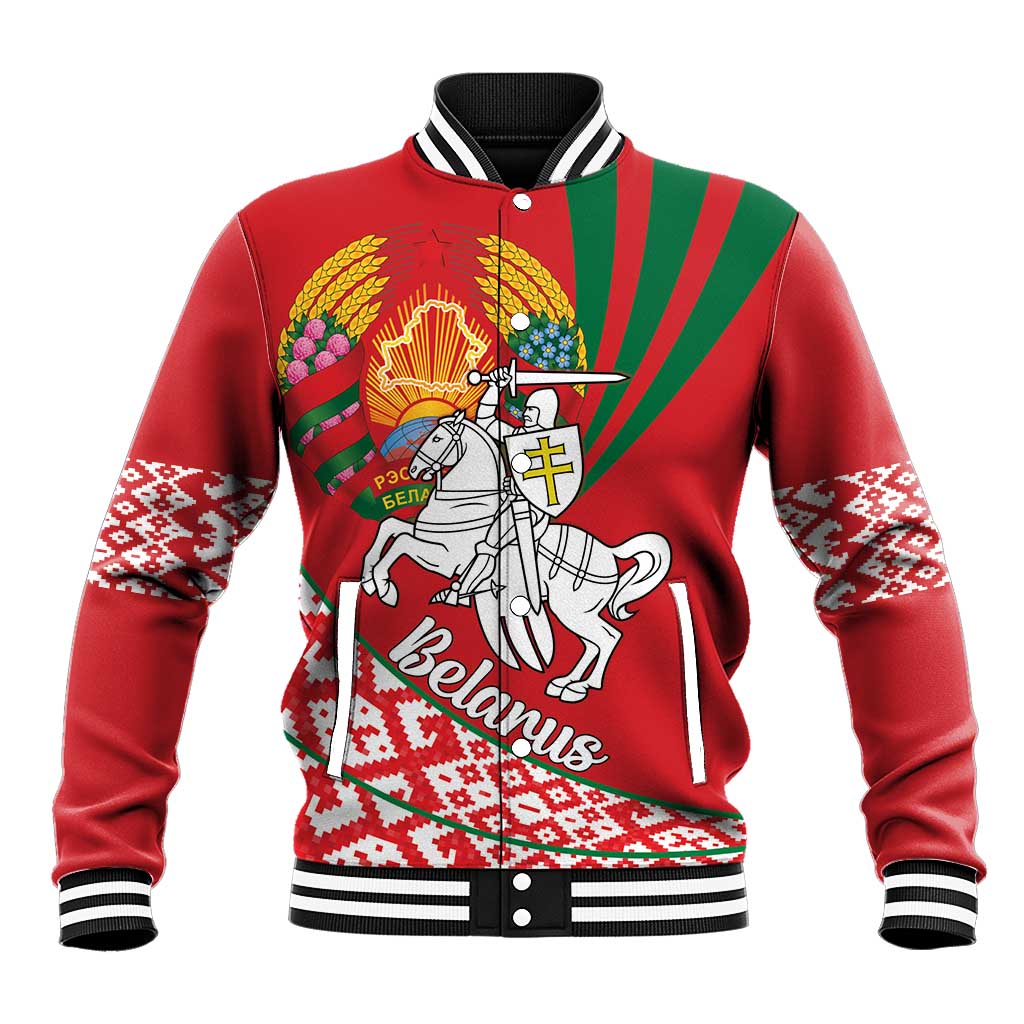 Belarus Pahonia Baseball Jacket Belarusian Patterns