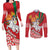 Belarus Pahonia Couples Matching Long Sleeve Bodycon Dress and Long Sleeve Button Shirt Belarusian Patterns