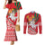 Belarus Pahonia Couples Matching Mermaid Dress and Long Sleeve Button Shirt Belarusian Patterns