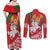 Belarus Pahonia Couples Matching Off Shoulder Maxi Dress and Long Sleeve Button Shirt Belarusian Patterns