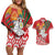 Belarus Pahonia Couples Matching Off Shoulder Short Dress and Hawaiian Shirt Belarusian Patterns