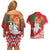 Belarus Pahonia Couples Matching Off Shoulder Short Dress and Hawaiian Shirt Belarusian Patterns