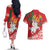 Belarus Pahonia Couples Matching Off The Shoulder Long Sleeve Dress and Hawaiian Shirt Belarusian Patterns