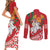 Belarus Pahonia Couples Matching Short Sleeve Bodycon Dress and Long Sleeve Button Shirt Belarusian Patterns