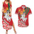 Belarus Pahonia Couples Matching Summer Maxi Dress and Hawaiian Shirt Belarusian Patterns