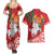 Belarus Pahonia Couples Matching Summer Maxi Dress and Hawaiian Shirt Belarusian Patterns