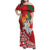 Belarus Pahonia Family Matching Off Shoulder Maxi Dress and Hawaiian Shirt Belarusian Patterns