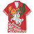 Belarus Pahonia Family Matching Off Shoulder Short Dress and Hawaiian Shirt Belarusian Patterns