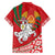 Belarus Pahonia Family Matching Off Shoulder Short Dress and Hawaiian Shirt Belarusian Patterns