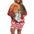 Belarus Pahonia Family Matching Off Shoulder Short Dress and Hawaiian Shirt Belarusian Patterns