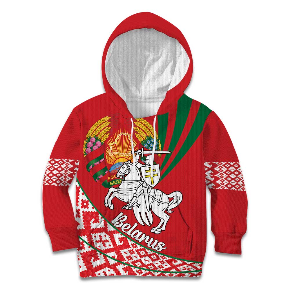 Belarus Pahonia Kid Hoodie Belarusian Patterns