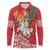 Belarus Pahonia Long Sleeve Polo Shirt Belarusian Patterns