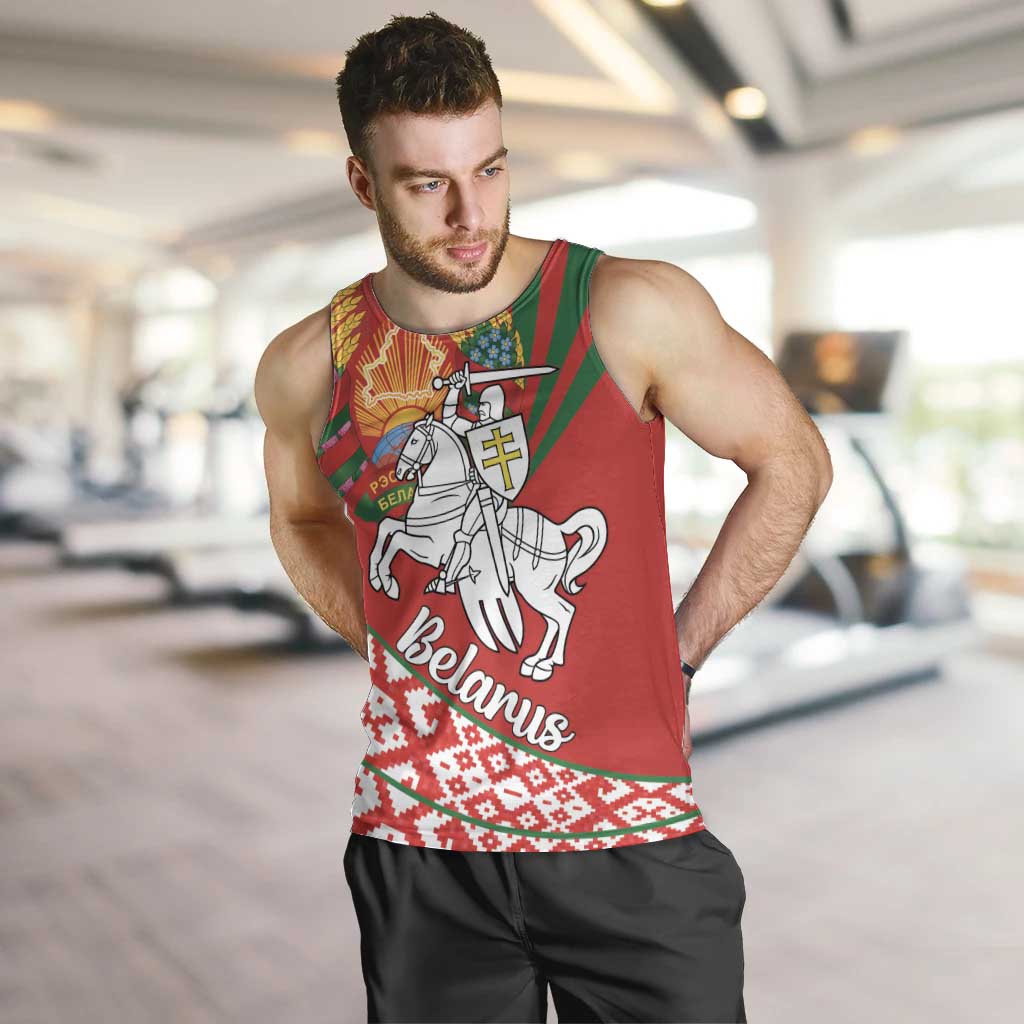 Belarus Pahonia Men Tank Top Belarusian Patterns