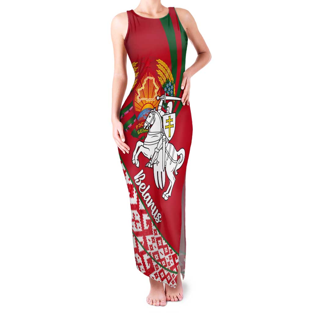 Belarus Pahonia Tank Maxi Dress Belarusian Patterns