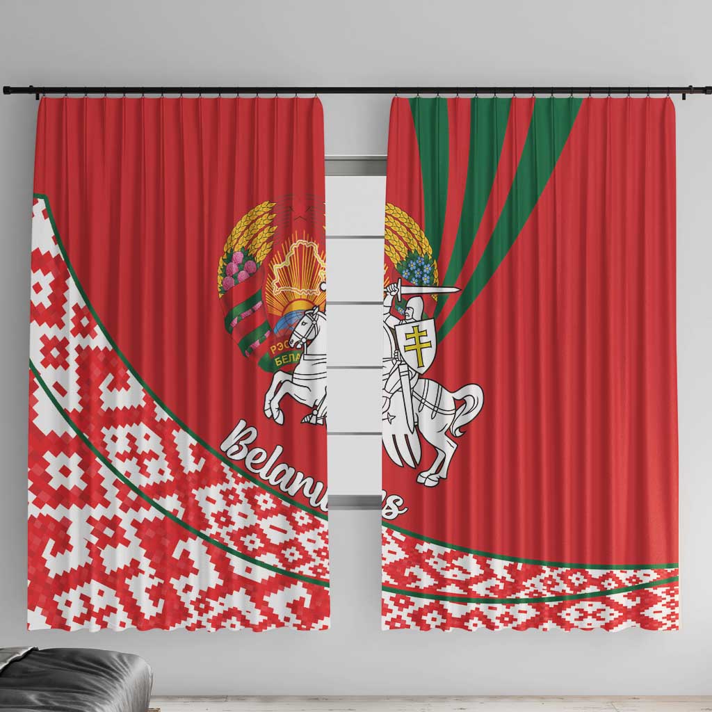 Belarus Pahonia Window Curtain Belarusian Patterns