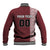 Custom Belarus Football Baseball Jacket The White Wings Red Version