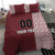 Custom Belarus Football Bedding Set The White Wings Red Version