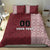 Custom Belarus Football Bedding Set The White Wings Red Version