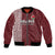 Custom Belarus Football Bomber Jacket The White Wings Red Version