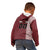 Custom Belarus Football Kid Hoodie The White Wings Red Version